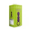 Teardrop Shaped Anal Vibrator - Clear Purple